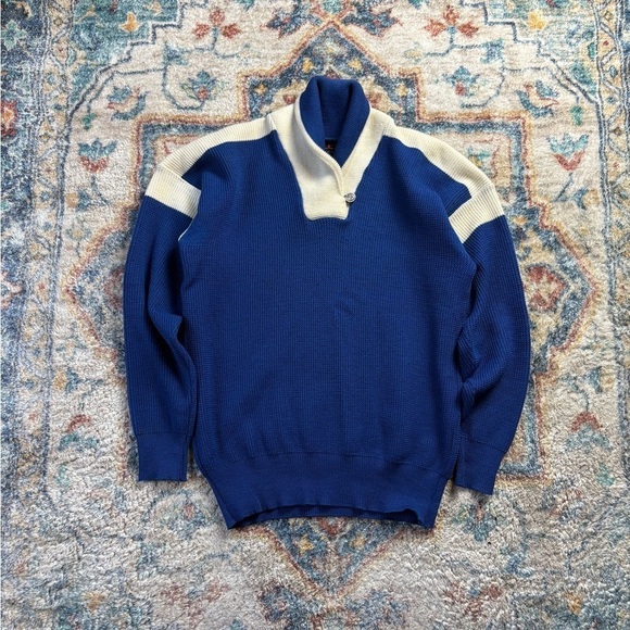 Vintage Sweaters - Vintage 80s Demetre Shawl Neck Sweater Medium